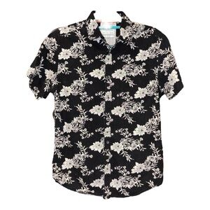 Denim & Flower Ricky Singh Hawaiian Style button up shirt slim fit. Size S AR14